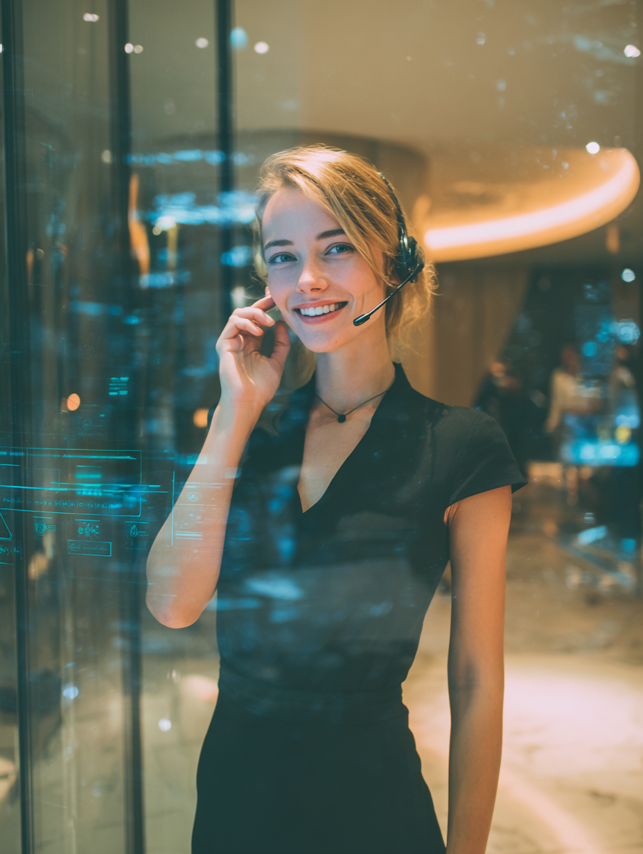 u9137389217_a_futuristic_virtual_receptionist_in_a_sleek_mode_17cfd412